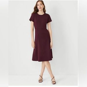 Midi Flare Dress in Double Knit
